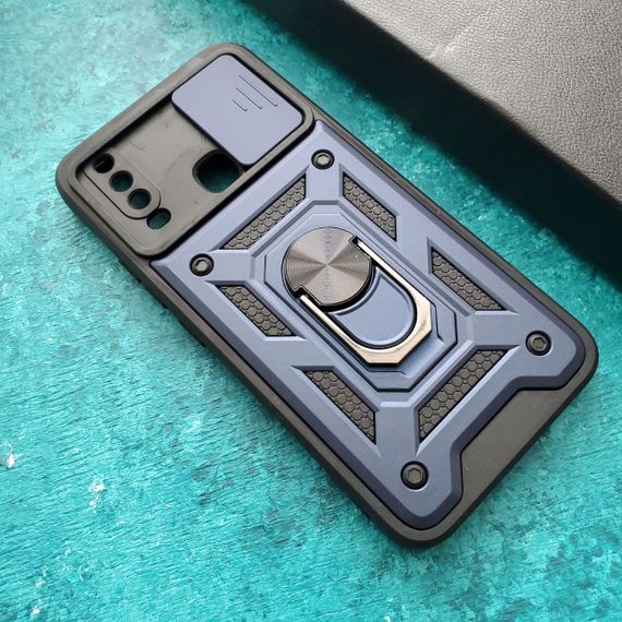 Чохол Defender з захистом камери для Vivo Y17 колір Синiй | Зображення 1