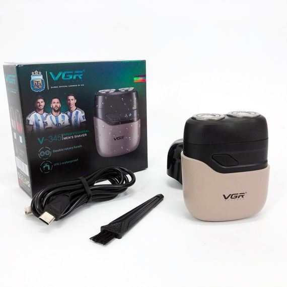 Электробритва для профессионального бритья VGR V-345, Бритва аккумуляторная для стрижки волос и бороды UR-83 | Зображення 1