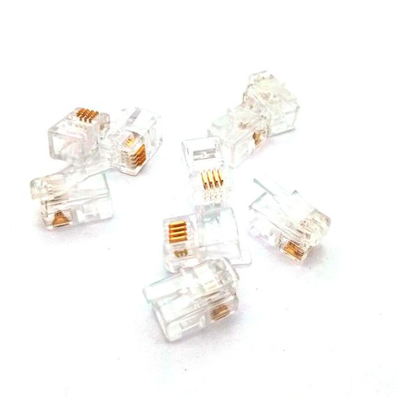 Коннектор RITAR RJ-12 4P4C UTP Cat-3 (100 шт / уп.)