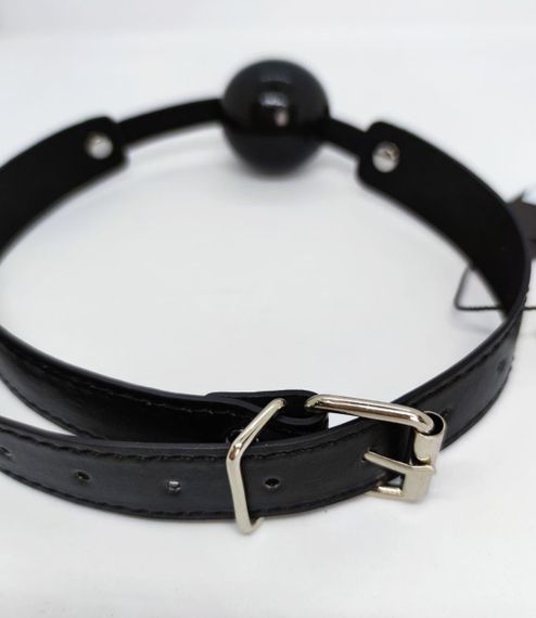 Кляп DS Fetish Ball gag rubber black Sex Aura | Зображення 2