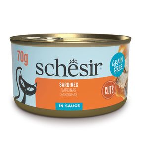 Вологий корм для котів із сардиною Schesir Grill Sardines, 70 гр