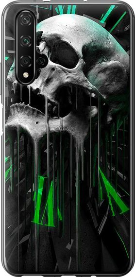 Чехол на Huawei Nova 5T Череп-часы "4100u-1833-17620"