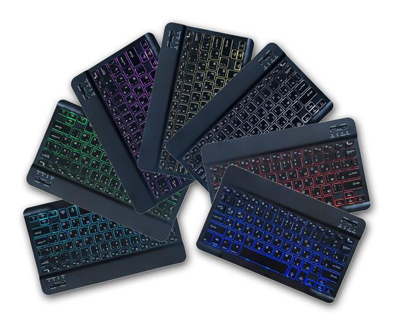 Бездротова клавіатура Primo KB02 Bluetooth з підсвічуванням - Black | Зображення 1