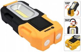 Фонарик поворотный Польша СОВ LED магнит крючок VOREL-82724