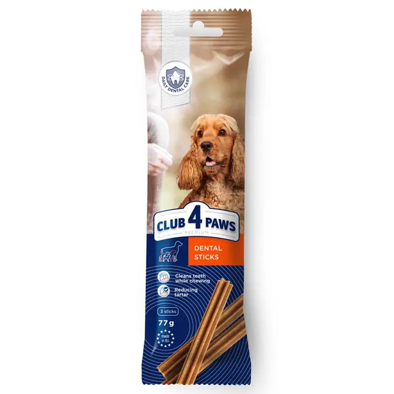 Лакомство для собак Club 4 Paws Dental Stick для средних пород, 77г