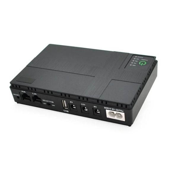 Джерело безперебійного Живлення DC UPS для роутера, ONU, камер — 5V/9V/12V, багатофункціональний портативний UPS з USB і кабелями | Зображення 5