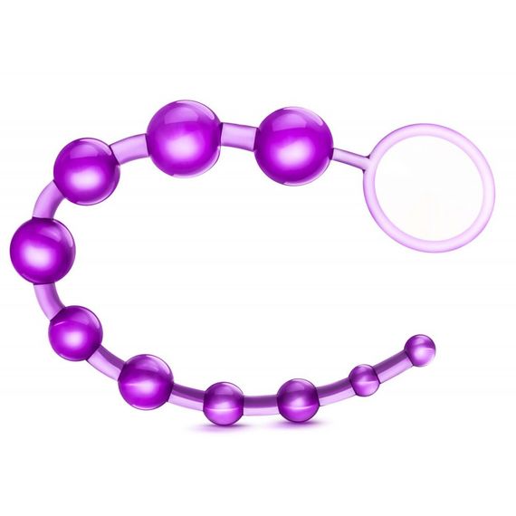 Анальний ланцюжок Blush B YOURS BASIC BEADS PURPLE | Зображення 2