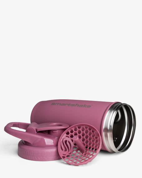 Шейкер спортивний SmartShake металевий Reforce Stainless Steel 30oz/900ml Deep Rose | Зображення 1