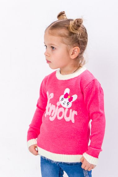 Светр для дівчинки "Bonjour" Носи своє 86 Рожевий (p-3123-87799) | Зображення 3