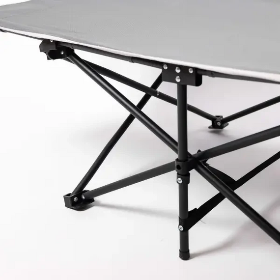 Кровать туристическая раскладная 185х60х50 см складной лежак походная раскладушка Серый | Зображення 6