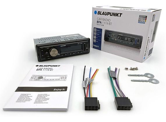 USB/SD автомагнитола Blaupunkt BPA 1119 BT с Bluetooth с синей подсветкой кнопок | Зображення 3