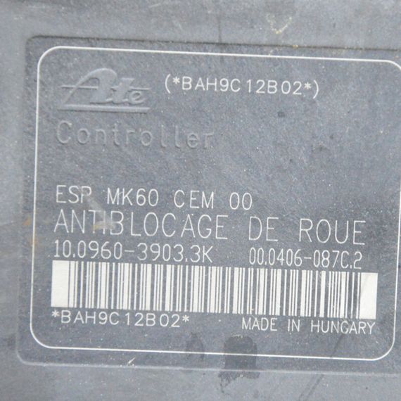 Блок управління ABS Citroen C3 Picasso 2008-2017 Насос АБС Сітроен ц3 Пікассо 9665370880 | Зображення 4