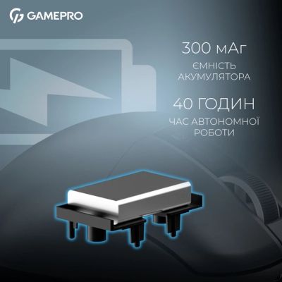 Мышка GamePro Asgard Thor Wireless/Bluetooth/USB Black (GM023B) | Зображення 2