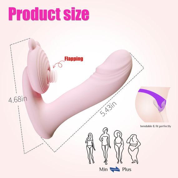 Вібратор - Silicone vibrator, 6 frequenciesFinger function, Heating + APP Sex Aura | Зображення 2