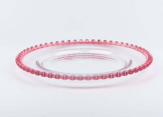 Тарілка OLens Рожеве серце 01-036 28 см | Зображення 1