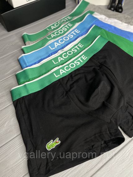 Чоловічі труси Lacoste набір боксери Лакоста бавовна шортики брендовий комплект боксерок XXL