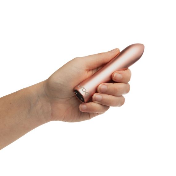 Потужна віброкуля DOXY ROSE GOLD у металевому кейсі, ультрагладенька, 7 режимів | Зображення 4