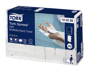Tork Premium рушники Interfold 110 листів, 2 шари, супер м'які H2, арт 100288 (мін.замовлення в категорії TORK від 1000грн)