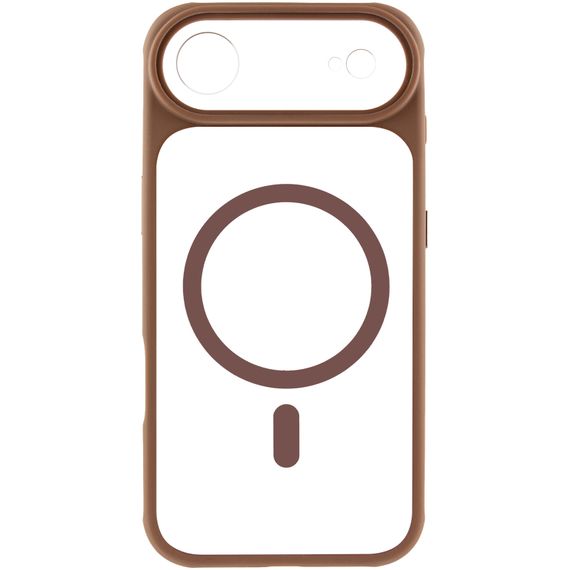 Чохол TPU+PC GETMAN Moon Clear with Magnetic Fit для Apple iPhone 17 Air (6.5") Brown | Зображення 1