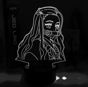 Акриловый светильник-ночник Nezuko Kamado 4 белый tty-n002162