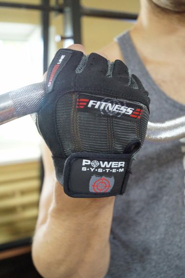 Рукавички для фітнесу Power System PS-2300 Fitness Grey/Black S | Зображення 7