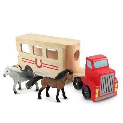 Игровой набор Melissa&amp;Doug автомобиль-прицеп для лошадей (MD14097)