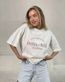 Футболка жіноча з принтом повсякденна XL Білий