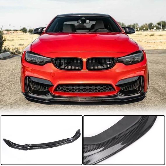 Накладка на передній бампер Lip V11 (для F80, Карбон) для BMW 3 серія F-30/31/34 2012-2019 рр | Зображення 2