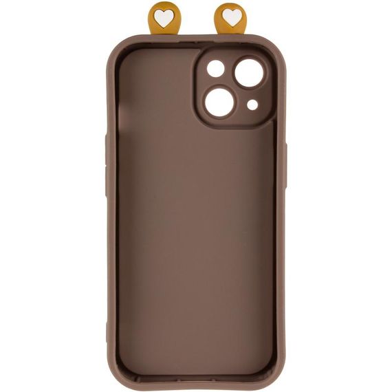 Чехол TPU Toys Case with Ears для Apple iPhone 14 (6.1") Brown | Зображення 2