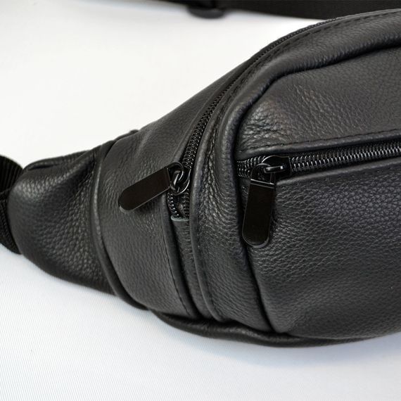 Бананка кожаная универсальная текстурная, Мужская бананка из натуральной кожи, Сумка WL-242 для торговли | Зображення 7