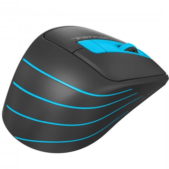 Мишка бездротова A4 Fstyler FG30S (Blue) чорний/блакитний | Зображення 3