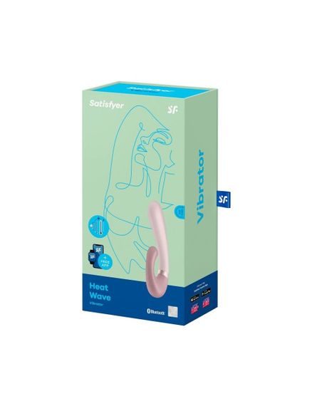 Смарт вібратор-кролик із підігрівом Satisfyer Heat Wave Mauve | Зображення 3