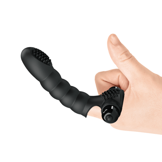 Насадка на палець - Pretty Love Alexander Finger Vibrator Black Sex Aura | Зображення 8