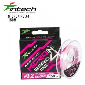 Шнур плетенный рыболовный Intech Интеч MicroN PE X4 150m 0.2 5.5lb/2.5kg