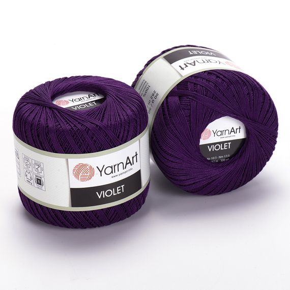Пряжа YarnArt Violet номер кольору 5550 бавовна пряжа ярнарт віолет
