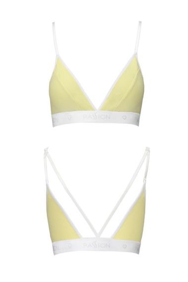 Спортивний топ з подвійними бретелями Passion PS007 TOP S, yellow Sex Aura | Зображення 1
