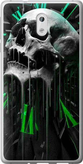 Чехол на Nokia 3 Череп-часы "4100u-818-17620"