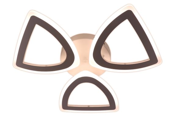 Люстра світлодіодна стельова LED світильник для квартири на стелю лед з пультом 25618 Білий 8х57х57 см. | Зображення 3