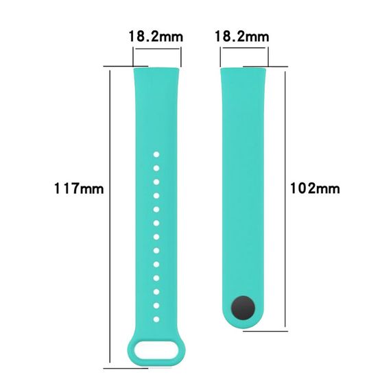 Силіконовий ремінець Primo для фітнес браслета Xiaomi Redmi Smart Band Pro (M2101B1 / BHR5501GL) - Teal | Зображення 4