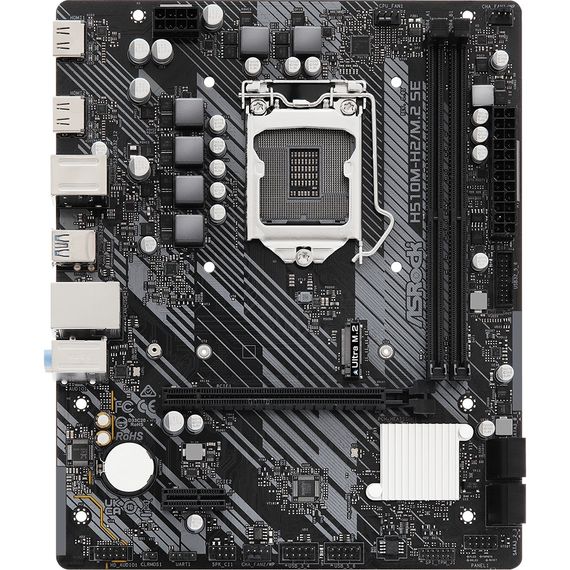 ASRock H510M-H2/M.2 SE (1200/H470, 2*DDR4, 1xPCIex16, 2xHDMI, 4xSATA, M.2, GLan, 7.1ch, mATX) | Зображення 2