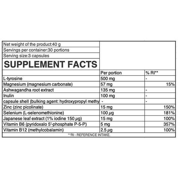 Витаминно-минеральный комплекс для спорта OstroVit Pharma Thyroid Aid 90 Caps | Зображення 1
