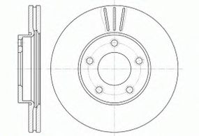 Диск гальмівний MAZDA 3,5 передн., вент. (вир-во REMSA) REMSA 667110 на MAZDA PREMACY (CW)