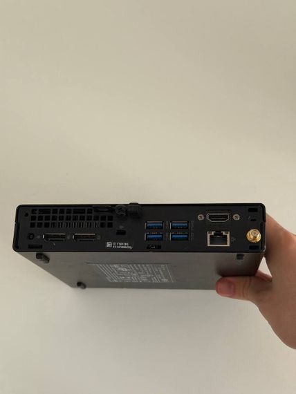 Неттоп Б-клас Dell OptiPlex 5080 Micro USFF / Intel Pentium Gold G6400T (2 (4) ядра по 3.4 GHz) / 8 GB DDR4 / 128 GB SSD / Intel UHD Graphics 610 / Блок питания / Windows 11 б/в | Зображення 7