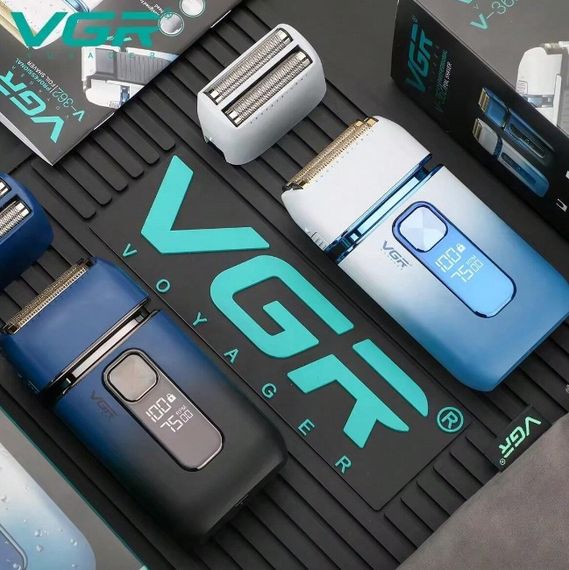 Електробритва VGR V-362 Blue триммер, подвійне лезо, XPRO (45696-V-362 BLUE_545) | Зображення 6