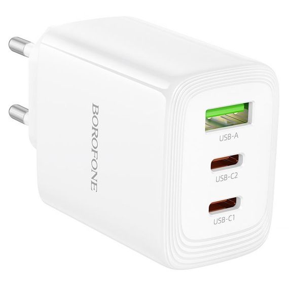 МЗП Borofone BN32 Cargador PD65W (1USB-A/2C) White | Зображення 4