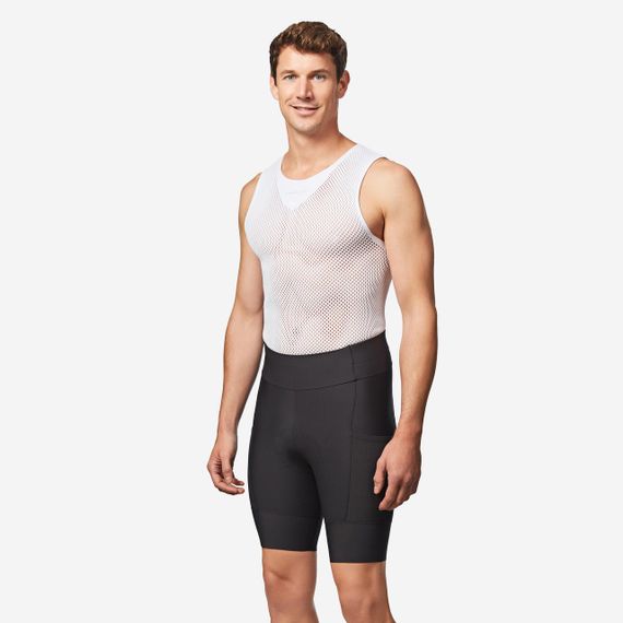 Велошорти Endurance без бретелей чоловічі для велоспорту чорні - L