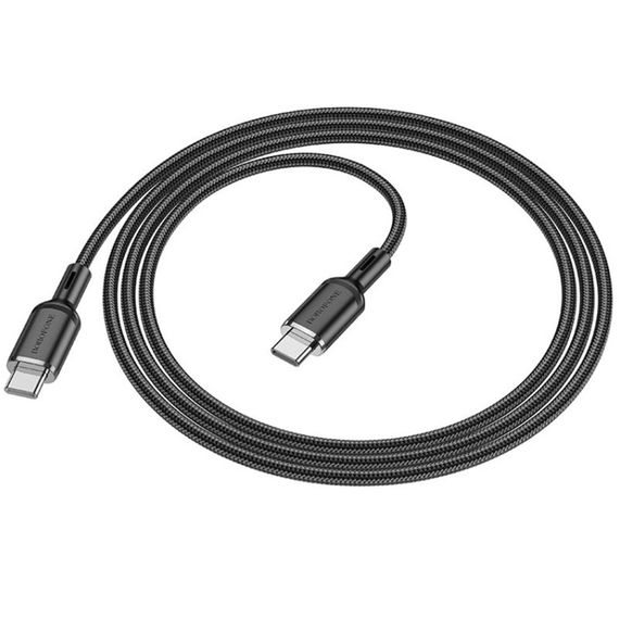 Дата кабель Borofone BX90 Cyber Type-C to Type-C (1m) Black | Зображення 1