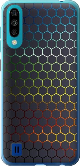 Чехол на ZTE Blade A7 2020 Переливающиеся соты "498u-2108-17620"
