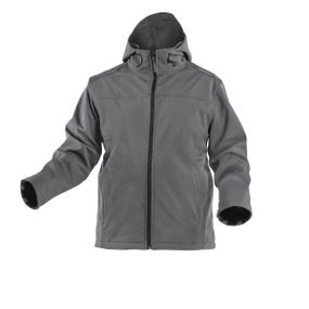 Куртка Hoegert INN HT5K254-2XL з капюшоном SoftShell 94% поліестер, 6% еластан графіт, 2XL (56)