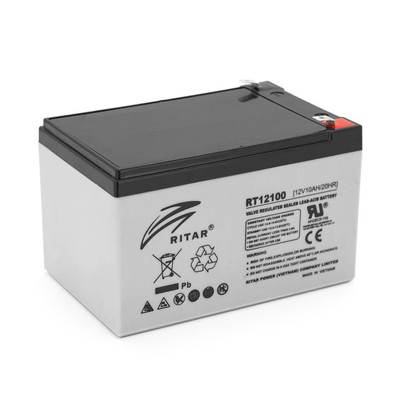 Аккумулятор AGM RITAR RT12100, Gray Case